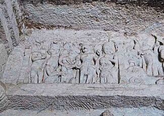 Sculptural panels inside Jogeshwari Caves 2