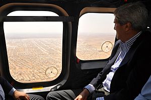Secretary Kerry Views the Mrajeeb al-Fhood Camp for Syrian Refugees