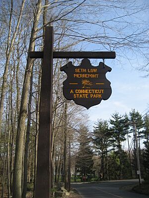 Seth Low Pierrepont State Park Reserve entrance sign
