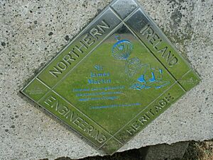 Sir James Martin plaque Crossgar