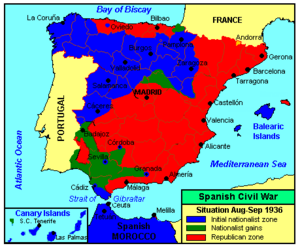 Spanish Civil War August September 1936
