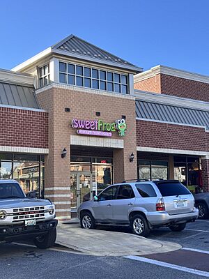 Sweet Frog frozen yogurt restaurant in Prince Frederick, Maryland