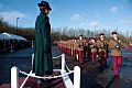 The Princess Royal takes the salute from soldiers of the King's Royal Hussars