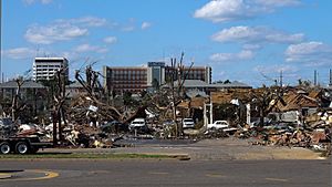 Tornado damage 2011 Tuscaloosa AL USA