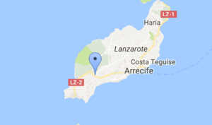 Uga lanzarote map