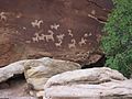 Ute Petroglyphs in Arches National Park