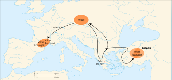 Volcae Arecomisci and Tectosages (migrations)