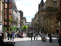 (looking down) Buchannan Street, Glasgow