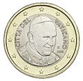 1€-Vatican Franciscus-Revers