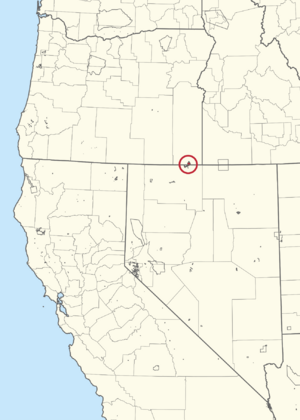1210R Fort McDermitt Indian Reservation Locator Map