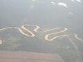 Aerial view of Kapuas River