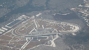 Aerial view of Pocono Raceway
