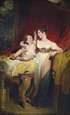 Anne, Viscountess Pollington, later Countess of Mexborough (d 1870), with her son, John Charles (1810-99), later 4th Earl of Mexborough by Thomas Lawrence