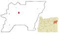 Baker County Oregon Incorporated and Unincorporated areas Baker City Highlighted