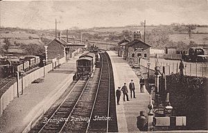 Bromyard railway station (postcard)