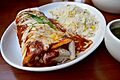 Burrito with rice