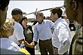 Bush meets Louisiana politicians after Katrina