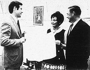 C. D. Ward, Laura Bergt, Robert Robertson in Vice President's office