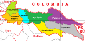 Cantons of Sucumbíos Province