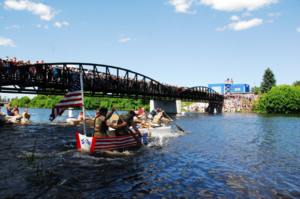 Cardboard boat regatta 2011 Alpena Michigan