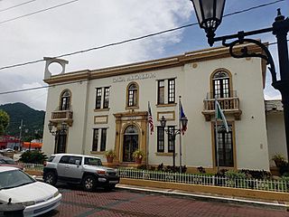 Casa Alcaldía in Maunaba barrio-pueblo, Puerto Rico