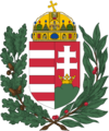Coat of arms of Hungary (1915-1918, 1919-1946; oak and olive branches)