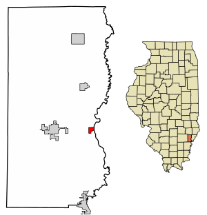 Location of Browns in Edwards County, Illinois.