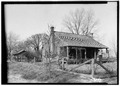 FRONT AND SIDE VIEW, S.E. - Colonel Baldwin M. Fluker House, Abbie Ridge Road, Shorterville, Henry County, AL HABS ALA,34-SHORV,1-1