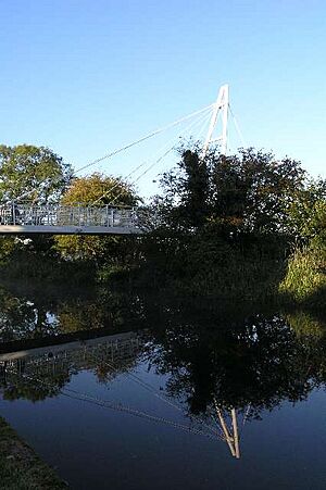 Footbridge long eaton school