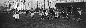 France versus Wales in rugby union 1922 - cropped