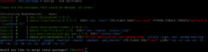 Gentoo-portage-installing-darktable