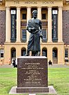 Hippocrates sculpture in front of Mayne Medical School, Brisbane, 2021.jpg
