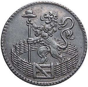 Hollandse duit. 1753. front