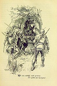 Illustration by C E Brock for Ivanhoe - opposite page165