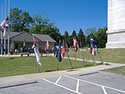 Jeff Davis KY monument flags