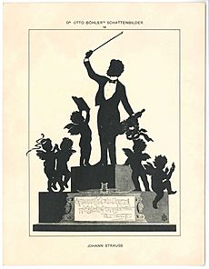 Johann Strauss II, silhouette