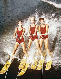 Judy Rosch, Barbara Clack, Janelle Kirtley Cypress Gardens 1961
