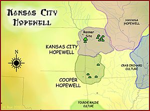 Kansas City Hopewell culture map HRoe 2010