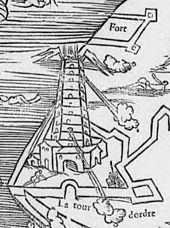 La Tour d'Odre en 1550, Boulogne-sur-Mer.