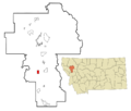 Lake County Montana Incorporated and Unincorporated areas Charlo Highlighted