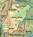 Lavalleja Department map