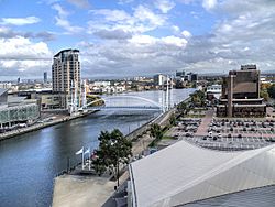 Manchester Ship Canal, Salford Quays (geograph 3720284).jpg