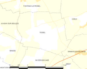 Map commune FR insee code 14684