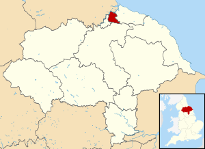 The borough shown within North Yorkshire