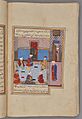 Muhammad ibn ʿAbdallah ibn Tumart is proclaimed Mahdi, folio from a manuscript of Nigaristan, Iran, probably Shiraz, dated 1573-74
