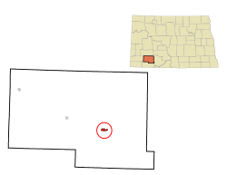 Location of Mott, North Dakota