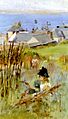 Norman Garstin - Newlyn From The Meadow