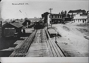 Penngrove at the railroad station