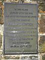 Plaque of the Philip Snowden cairn - geograph.org.uk - 2661115