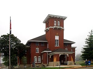 The Washington County Courthouse in Potosi
